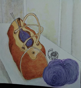 CD, Grandma's knitting  bag, mixed media, 10.20.jpg